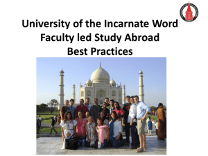 Faculty-led Study Abroad - Best Practices