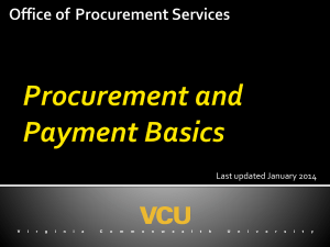 Procurement and Payment Basics Training