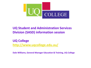 UQ College - October 2011 - University of Queensland