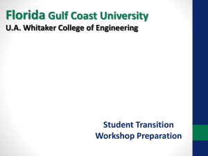 Florida Gulf Coast University U.A. Whitaker College of Engineering