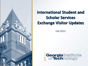 Exchange Visitor Categories - Office of International Education