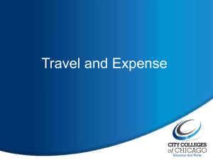 Travel and Expense Overview (PPT)