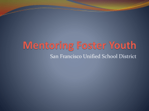 Mentoring Foster Youth - SFUSD School Health Programs