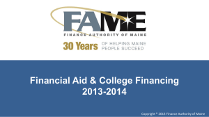 Financial Aid & College Financing 2013-2014