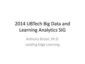 Big Data and Learning Analytics (Bichel)