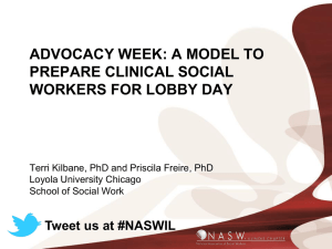 Collaborative Advocacy Week Model: Using Cases to