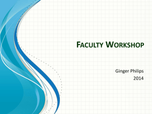 Faculty Workload Presentation