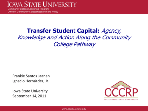 Transfer Student Capital