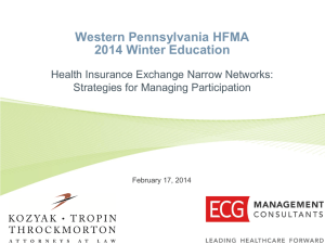 Health Insurance Exchange Narrow Networks