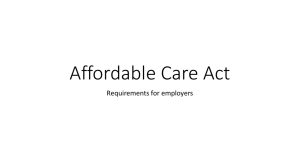 Affordable Care Act PowerPoint