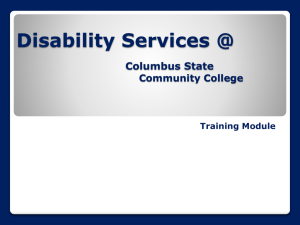 The ADA & Disability Services @ CSCC