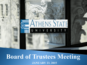 January 23 Powerpoint - Athens State University
