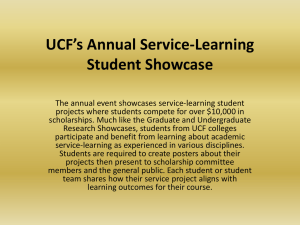 2012 Showcase Powerpoint - Office of Experiential Learning