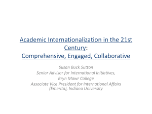 Academic Internationalization in the 21st Century: Comprehensive