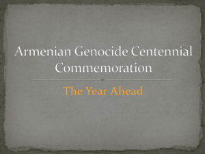 Armenian Genocide Centennial Commemoration