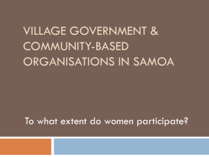Hobert Sasa - "Village Government & community