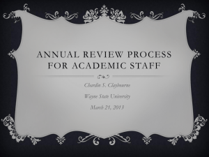 Annual Review Process - AAUP