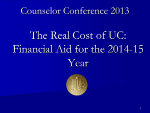 The Real Cost - University of California
