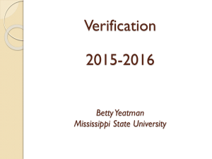 Verification 2015-2016