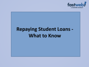 Repaying Student Loans - What to Know