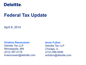 Federal Tax Update