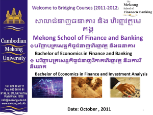 The Mekong School of Finance and Banking