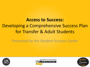 Access to Success - University of Wisconsin–Milwaukee