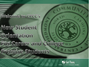 Student Services - Central Piedmont Community College