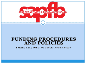 SAPFB Funding Procedures - University of Hawaii at Manoa
