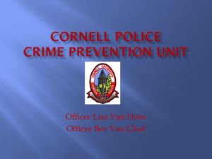 2012 Campus Lighting/Crime Prevention Presentation