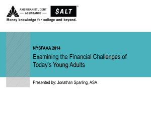 Examining the Financial Challenges of Today*s Young