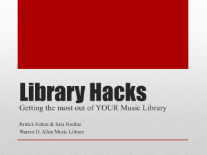 Library Hacks Powerpoint Presentation