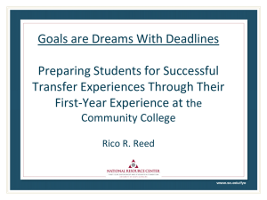 Goals are Dreams With Deadlines - National Institute for the Study of