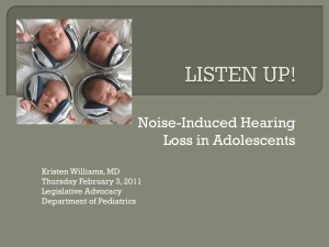 Listen Up! Noise-Induced Hearing Loss In Adolescents