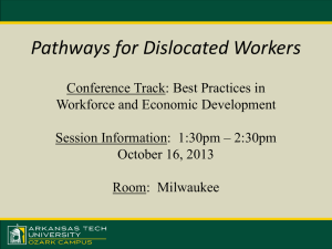 Pathways for Dislocated Workers - National Council for Workforce
