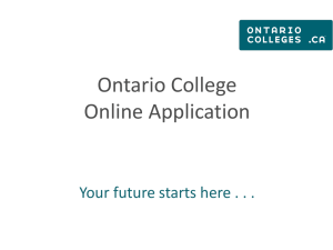 On-line college application tutorial shortened 2014-201