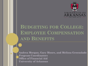 Employee Compensation and Benefits - Financial Aid