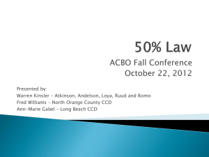 50% Law ACBO Fall Conference