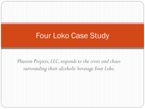 Four Loko Case Study - Arthur W. Page Society