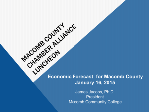 2015 Economic Forecast for Macomb County2015 Economic
