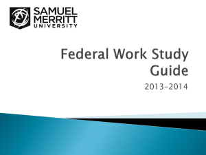 What is Federal Work Study?