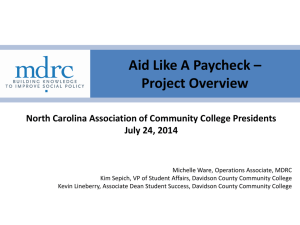 Aid Like A Paycheck - Guilford Technical Community College