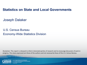 Statistics on State and Local Governments