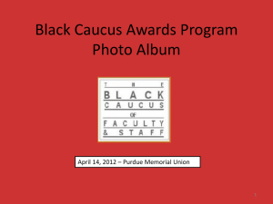 Black Caucus Awards Program Photo Album
