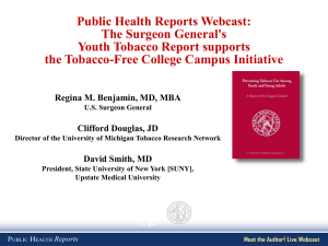Webcast Powerpoint - Public Health Reports