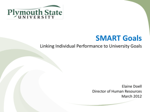 SMART Goals Tips - Plymouth State University
