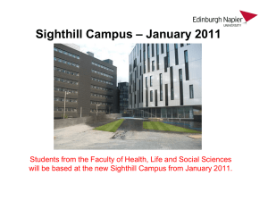 Sighthill Campus - Napier Students` Association