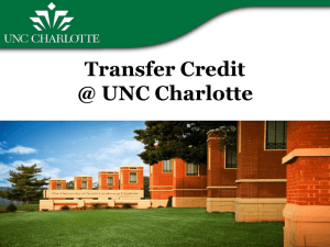 Understanding Transfer Credit