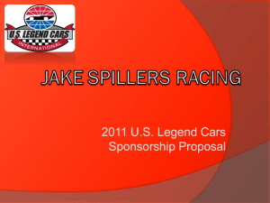 Jake Spillers Racing 2011 Sponsorship Proposal