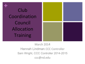 CCC + - Club Coordination Council